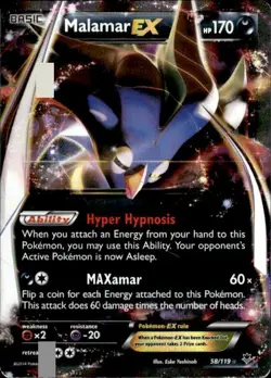 Pokemon Malamar EX XY - Phantom Forces 58/119 Near Mint NM - Image 1