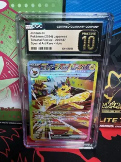 Pokemon Jolteon ex 209/187 Terastal Fest Special Art Rare Holo CGC 10 PRISTINE - Image 1