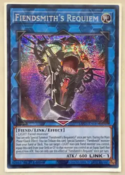 Yugioh 1x Fiendsmith's Requiem Prismatic Secret Rare PSR MP25-EN089 2025 1st Ed - Image 1