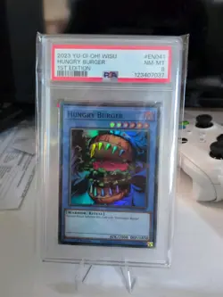 Hungry Burger WISU-EN041 1st Edition Super Rare PSA 8 Yu-Gi-Oh - Image 1