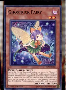 Yu-Gi-Oh Ghostrick Fairy IGAS-EN023 1st Edition Non Holo LP - Image 1