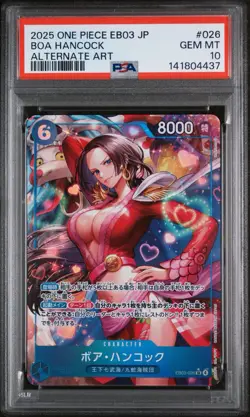 Boa Hancock 026 Alternate Art One Piece Japanese PSA 10 EB03 - Image 1