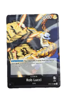New: One Piece CCG Rob Lucci (079) OP07-079 500 Years in the Future Regular - Image 1