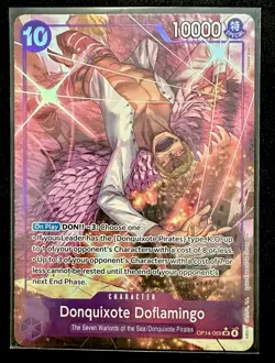 One Piece CCG Donquixote Doflamingo - OP14-069 (Alt art) The Azure Sea's Seven - Image 1