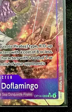 One Piece CCG Donquixote Doflamingo - OP14-069 (Alt art) The Azure Sea's Seven - Image 2