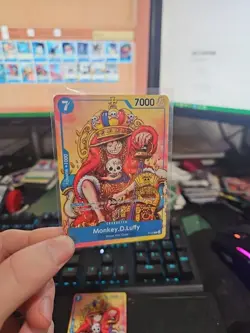 Monkey.D.Luffy (2nd Anniversary Stamped Promo) P-043 One Piece Promotion Cards - Image 1