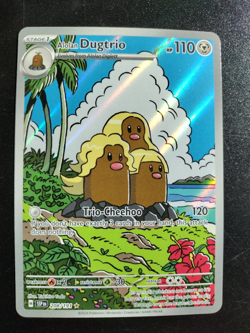 Alolan Dugtrio - 208/191 Pokemon Card Surging Sparks Illustration Rare IR SSP NM - Image 1