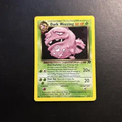 Dark Weezing 14/82 Team Rocket Pokemon Card Holo Rare Moderately Played MP - Image 1