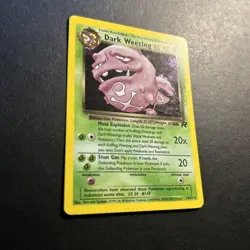 Dark Weezing 14/82 Team Rocket Pokemon Card Holo Rare Moderately Played MP - Image 2