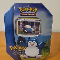 Pokemon GO Tin Set Snorlax Blissey Pikachu Trading Card Game (Factory Sealed) - Image 2