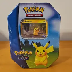 Pokemon GO Tin Set Snorlax Blissey Pikachu Trading Card Game (Factory Sealed) - Image 4