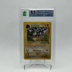 Aerodactyl Holo 1/62 Fossil Set 1999 WOTC Pokemon Card MNT Grading 8.5 NM-MNT - Image 1