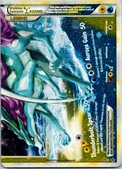 Raikou & Suicune LEGEND 93/95 Unleashed NM Pokemon Card TCG - Image 1