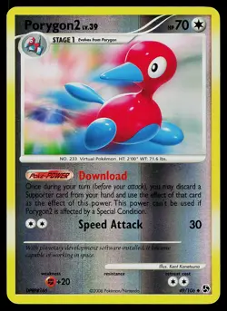 Pokemon Card - Porygon2 Great Encounters 49/106 Uncommon Reverse Holo - Image 1
