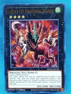 YuGiOh Cards - Harpie's Pet Phantasmal Dragon - MAGO-EN132 - Near Mint! - Image 1