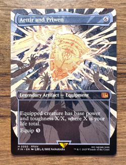 Magic MTG Final Fantasy Aettir and Priwen #350 *NON-FOIL* Mythic Borderless - Image 1