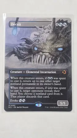 Deceit - BORDERLESS - Lorwyn Eclipsed - MtG- NM - Image 1