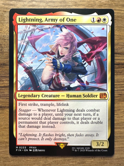 Magic MTG Final Fantasy Lightning, Army of One #233 *NON-FOIL* Mythic Rare - Image 1