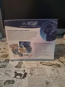 POKEMON SET ALLENATORE FUORICLASSE ETB TEMPESTA ARGENTATA SEALED ITA - Image 2