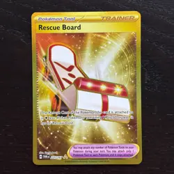 Rescue Board 225/167 Pokemon Twilight Masquerade SV Hyper Rare Gold Secret NM - Image 1