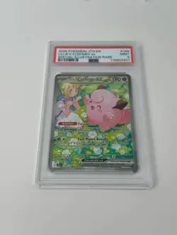 Pokemon Lillie's Clefairy ex SAR 184/159 SV9 Journey Together PSA 9 Graded Slap - Image 3