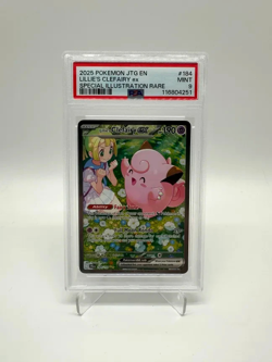 Pokemon Lillie's Clefairy ex SAR 184/159 SV9 Journey Together PSA 9 Graded Slap - Image 4
