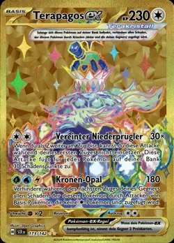Pokemon Stellarkrone Terapagos ex 173/142 Near Mint deutsch - Image 1
