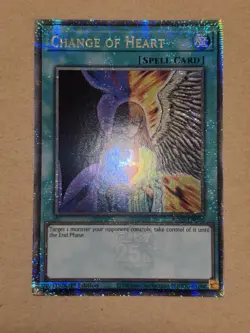 Change Of Heart RA01-EN059 Quarter Century Secret Rare YuGiOh! NM - Image 1