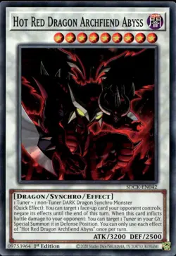 Hot Red Dragon Archfiend Abyss 1st Common SDCK-EN042 Yu-Gi-Oh! - Image 1