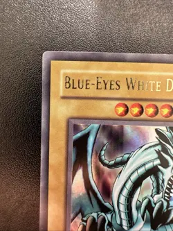 Yugioh Blue-Eyes White Dragon LOB-001 Ultra Rare Unlim 2002 Clean Nm - Image 2