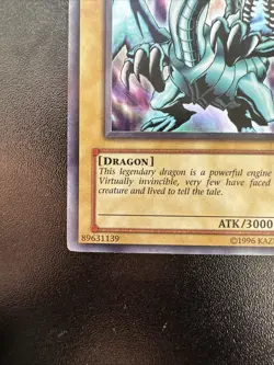 Yugioh Blue-Eyes White Dragon LOB-001 Ultra Rare Unlim 2002 Clean Nm - Image 4