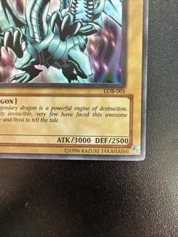 Yugioh Blue-Eyes White Dragon LOB-001 Ultra Rare Unlim 2002 Clean Nm - Image 5