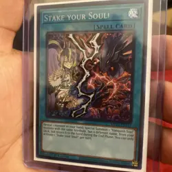 Yu-Gi-Oh! Prismatic Secret Rare Stake Your Soul MP24-EN142 - Image 1