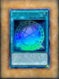 Yugioh The Seal of Orichalcos DLCS-EN137 Ultra Rare 1st Ed GREEN NM - Image 1