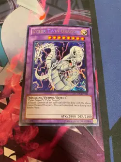 YUGIOH - CYBER TWIN DRAGON - SECRET RARE - LCGX - UNLIMITED - NM - Image 1