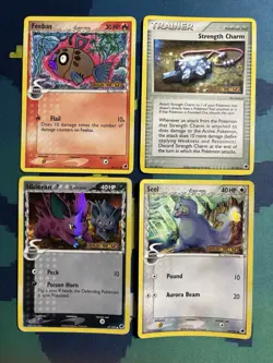 Ex Dragon Frontiers Delta Species Stamped Reverse Holo 4 Pokemon Card Lot Played - Image 1