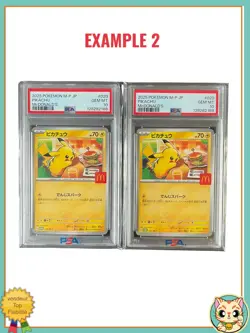 PSA10 Pikachu Mcdonald's Promo Sequential X2 020/M-P 2025 Pokemon Card Japanese - Image 3