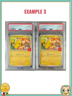 PSA10 Pikachu Mcdonald's Promo Sequential X2 020/M-P 2025 Pokemon Card Japanese - Image 4