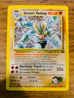 Giovanni's Machamp (6/132) Holo Gym Challenge Pokemon Card! FREE P&P! - Image 1