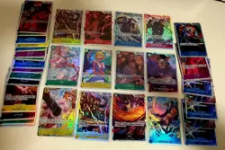 One Piece Card Game TCG LOT - 5 SRs + 3 Leaders + 10 Holos | Japanese | NO DUPES - Image 1