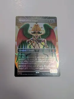 MTG - Resplendent Angel (Borderless Foil) - The Lost Caverns of Ixalan NM/M Cond - Image 1