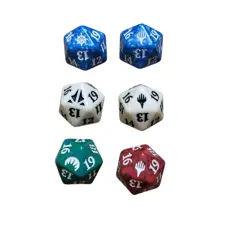 Lot of 6 Magic the Gathering 20 Sided Dice D20 Spindown Life Counter - Image 2
