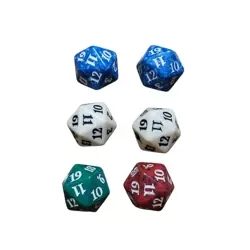 Lot of 6 Magic the Gathering 20 Sided Dice D20 Spindown Life Counter - Image 3
