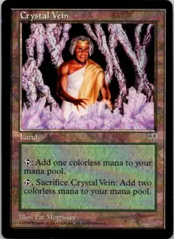 MTG Magic The Gathering Crystal Vein Mirage Played See Scan E - Image 1