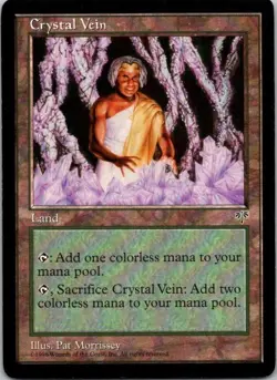 MTG Magic The Gathering Crystal Vein Mirage Played See Scan B - Image 1