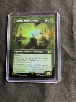 Legolas, Master Archer (Showcase) Universes Beyond: LOTR Rare NM Foil MTG - Image 1
