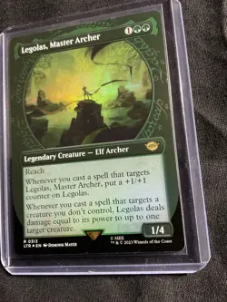 Legolas, Master Archer (Showcase) Universes Beyond: LOTR Rare NM Foil MTG - Image 2