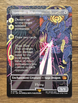 Magic MTG Final Fantasy Summon: Bahamut #356 *NON-FOIL* Mythic Rare Borderless - Image 1