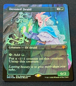 🌈 FOIL IN-HAND MULTIPLE Devoted Druid Borderless NM Special Guest - Image 1