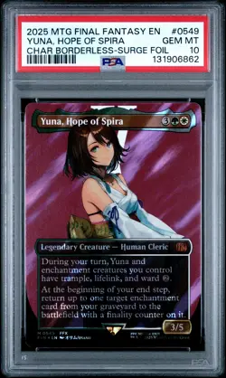 2025 MTG FINAL FANTASY #0549 YUNA, HOPE OF SPIRA PSA 10 - Image 1
